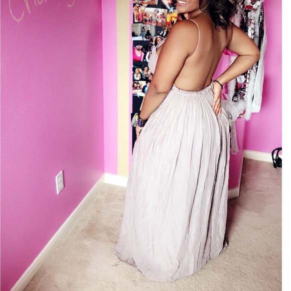 Crochet long backless dress - Picture 2 of 5